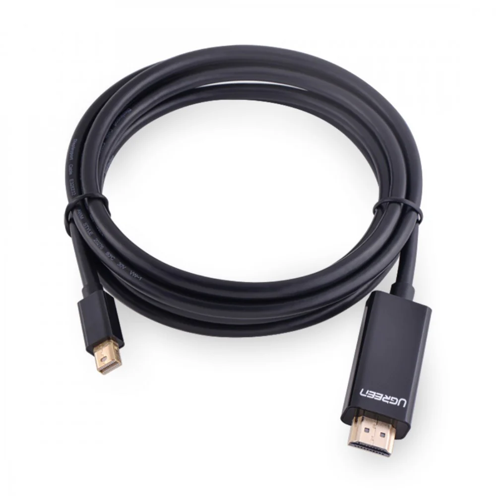 UGreen Mini DP Male To HDMI Cable 4K - 3M (Black) (MD101/10455) - Image 3