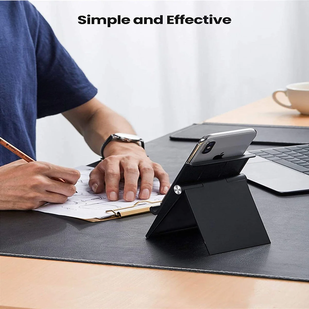 UGreen Multi-Angle Phone Stand With Height Adjustable (Black) (LP247/80903) - Image 2
