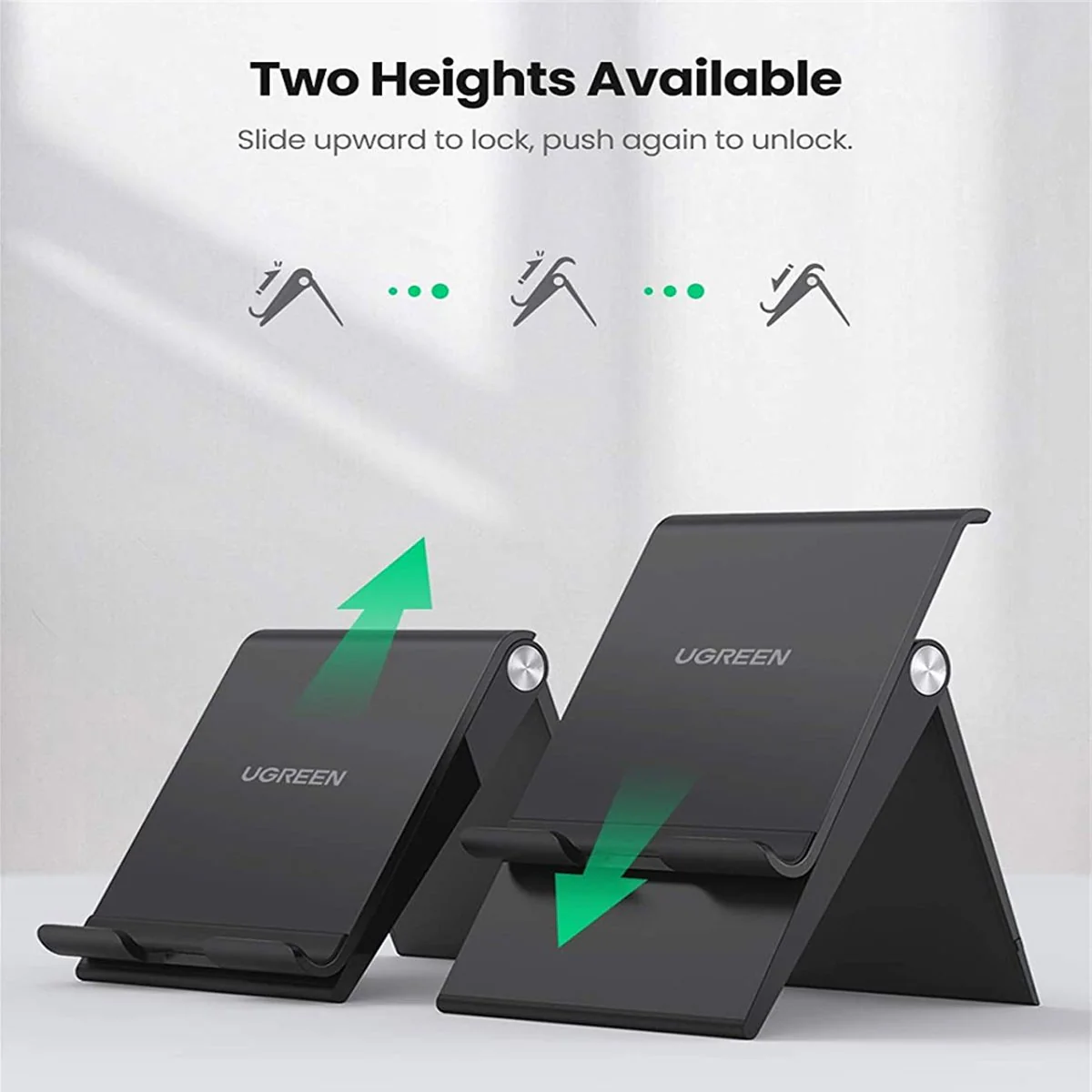 UGreen Multi-Angle Phone Stand With Height Adjustable (Black) (LP247/80903) - Image 7