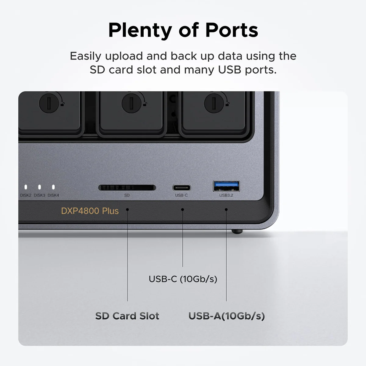 Ugreen NASync DXP4800 Plus 4-Bay NAS Diskless Personal Cloud Storage (DXP4800/35260) - Image 6
