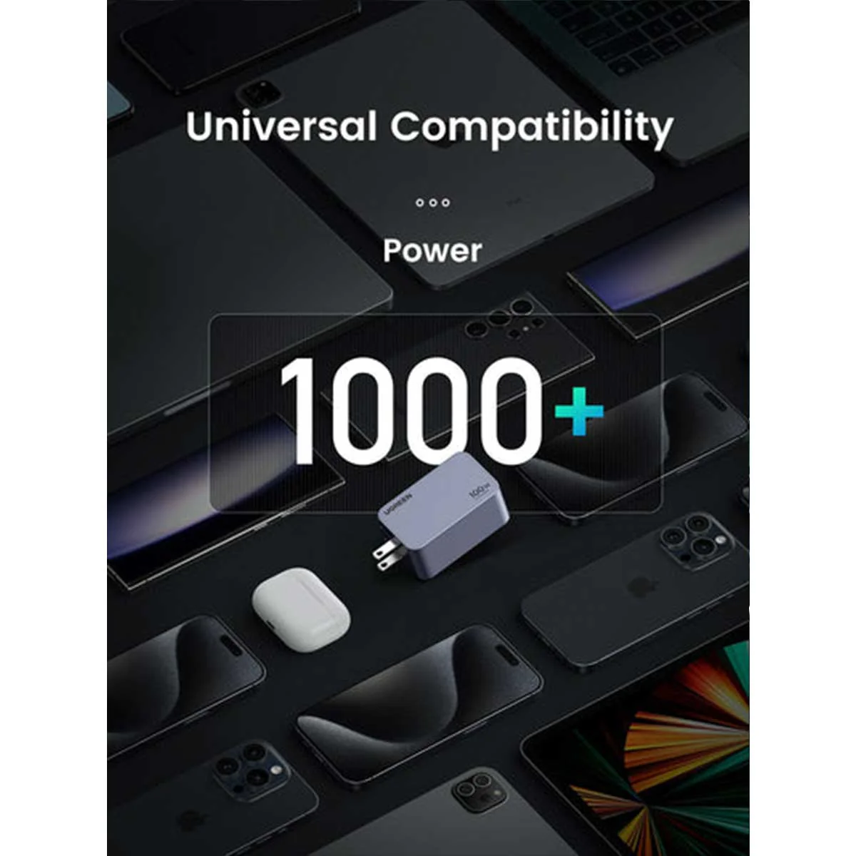 UGREEN Nexode Pro 3-Port 100W Gan Tech Fast Charger (Grey) (X757/25873) - Image 7