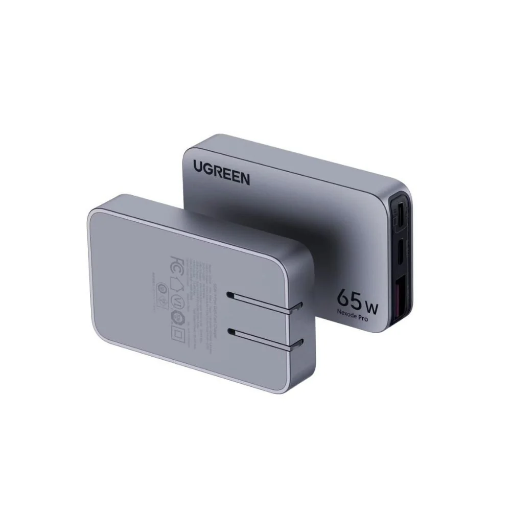 Ugreen Nexode Pro 3-Port USB-A + 2x USB-C 65W GaN Ultra-Slim Fast Charger (X753/15817) - Image 3