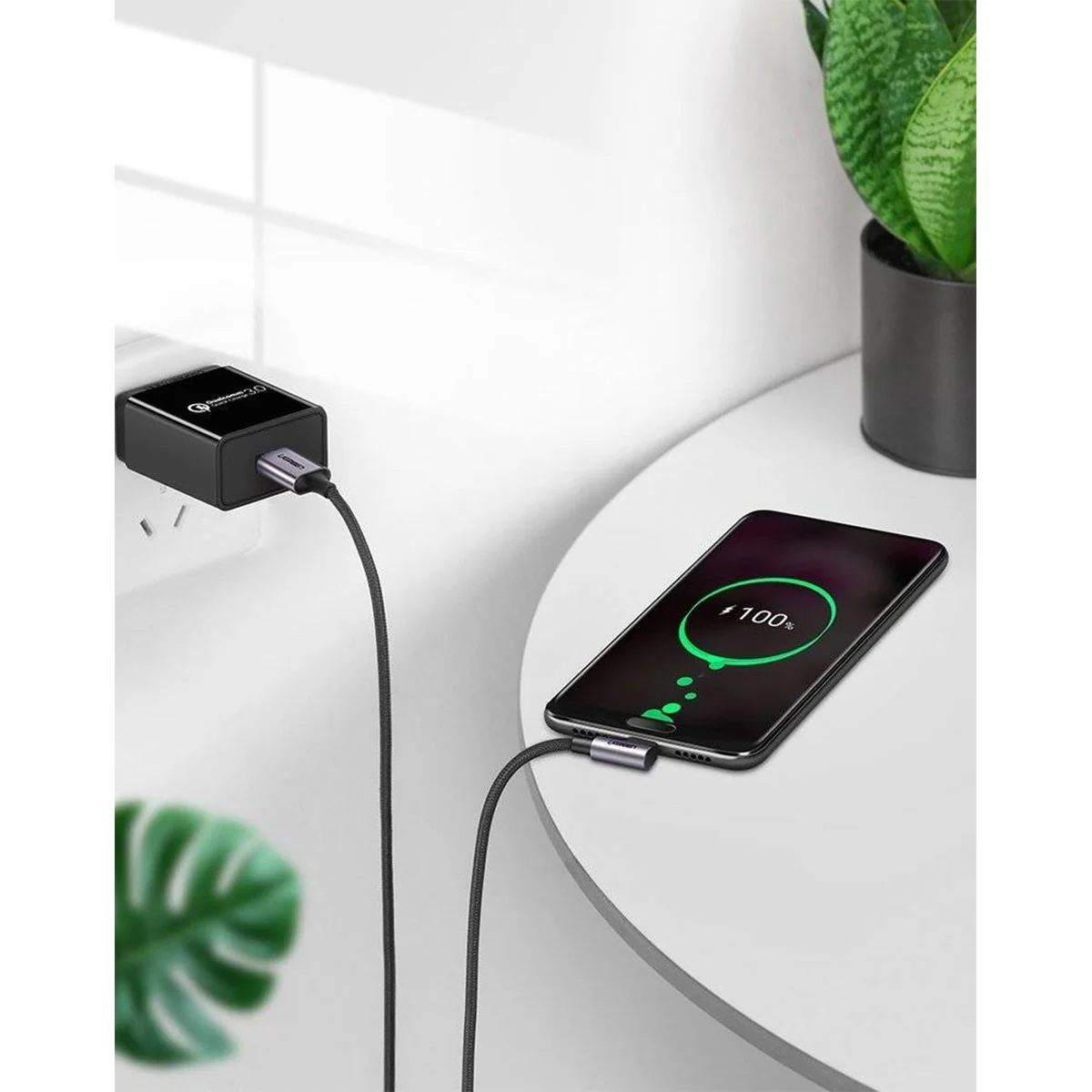Ugreen Right Angle USB-A to USB-C Data Cable - 2m (Space Gray) (US284/50942) - Image 5