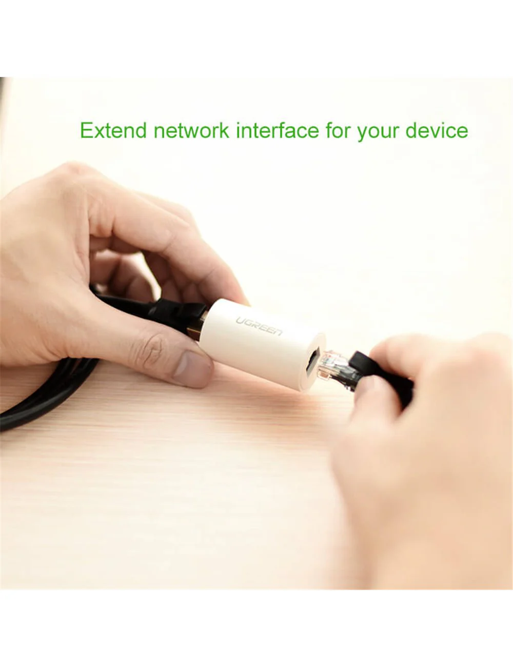UGreen RJ45 Ethernet Cable Extender Adapter (Black) (NW116/30837) - Image 4