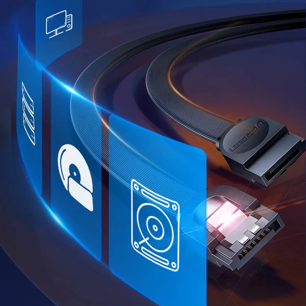 UGreen Sata 3.0 Data Cable - 0.5m (Black) (Us217/30796) - Image 6