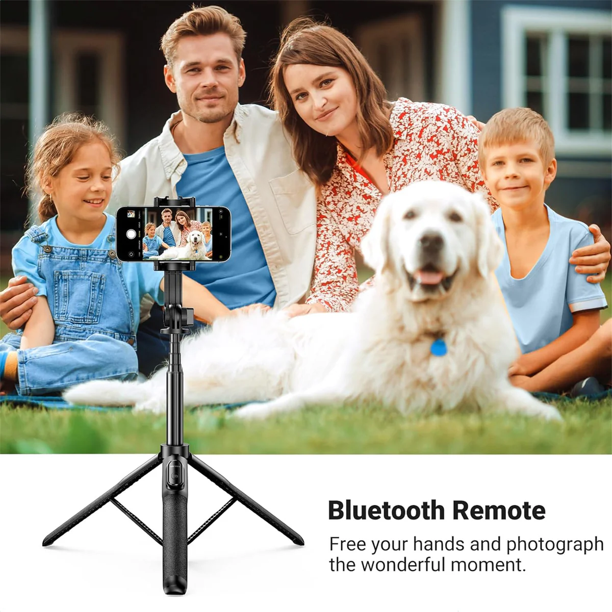 Ugreen Selfie Stick Tripod Stand with Bluetooth Remote & Adjustable Length - 1.5m (Black) (LP586/15062) - Image 3
