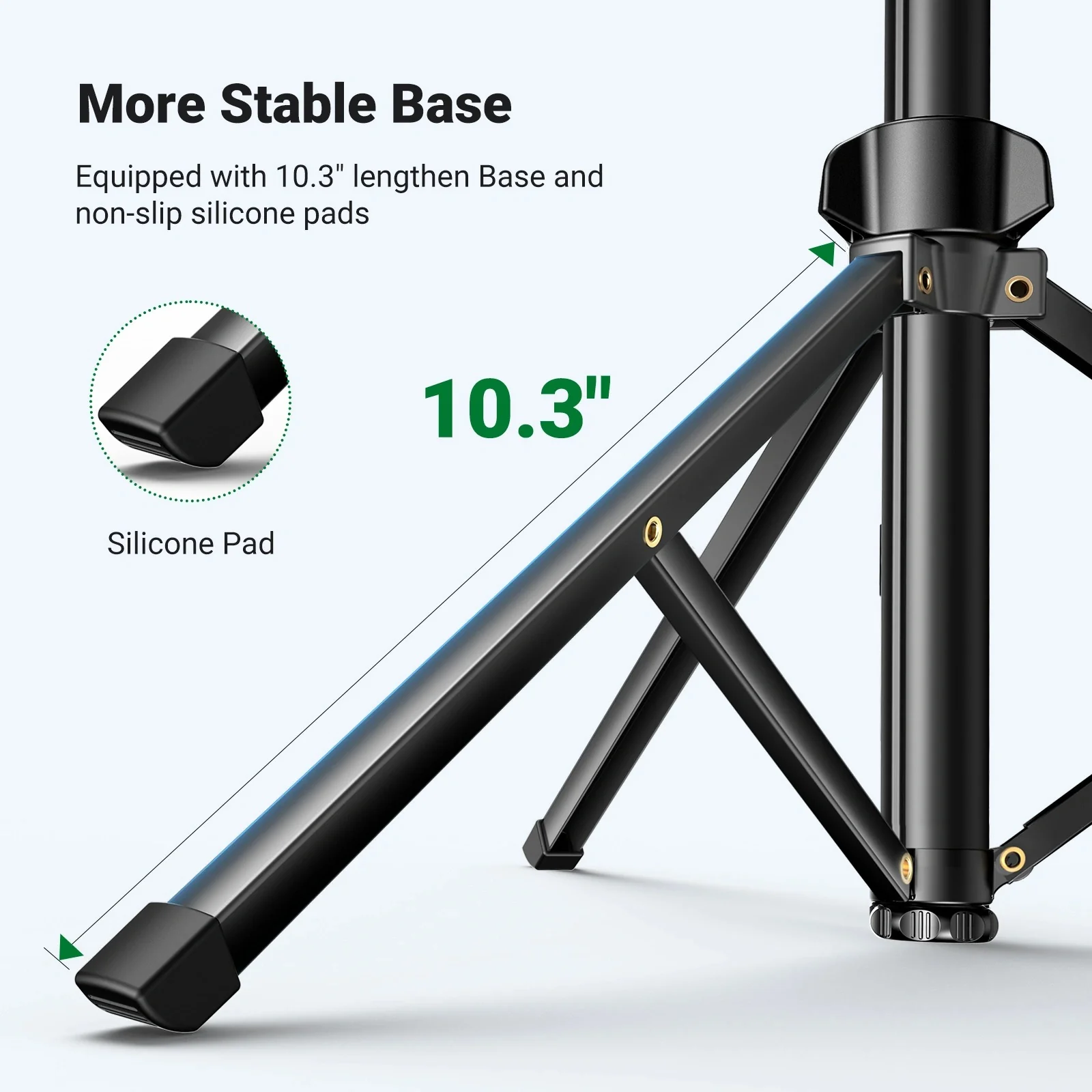 Ugreen Selfie Stick Tripod with Bluetooth Remote - 1.7m (Black) (LP680/15609) - Image 3