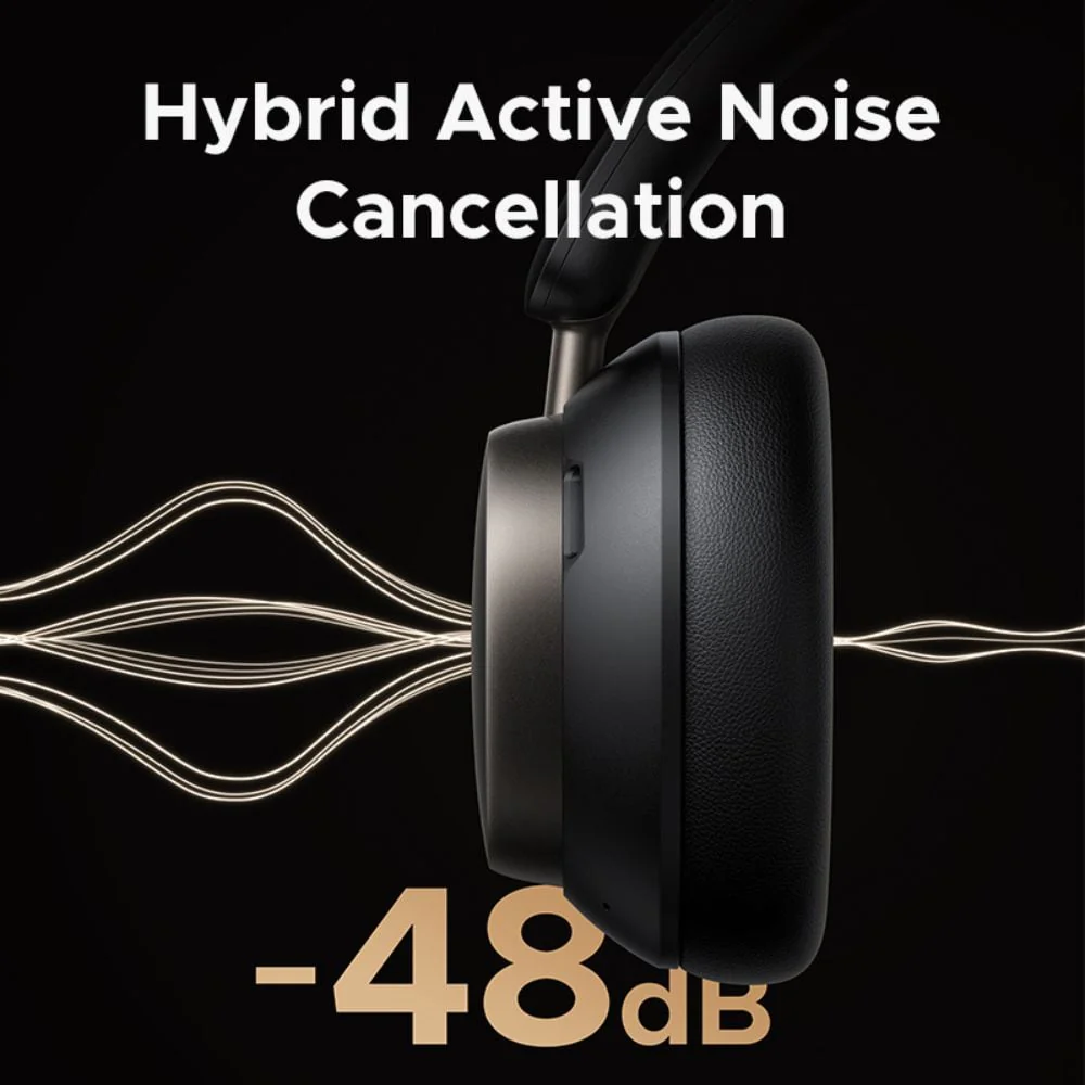 Ugreen Studio Pro Hybrid Active Noise-Cancelling Headphones (Black, White) - Image 5