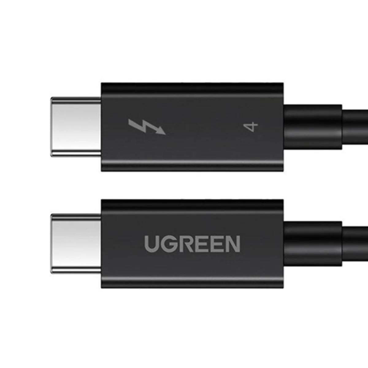 Ugreen Thunderbolt 4 Type C Male To Male Cable - 0.8M (Black) (US501/30389) - Image 3