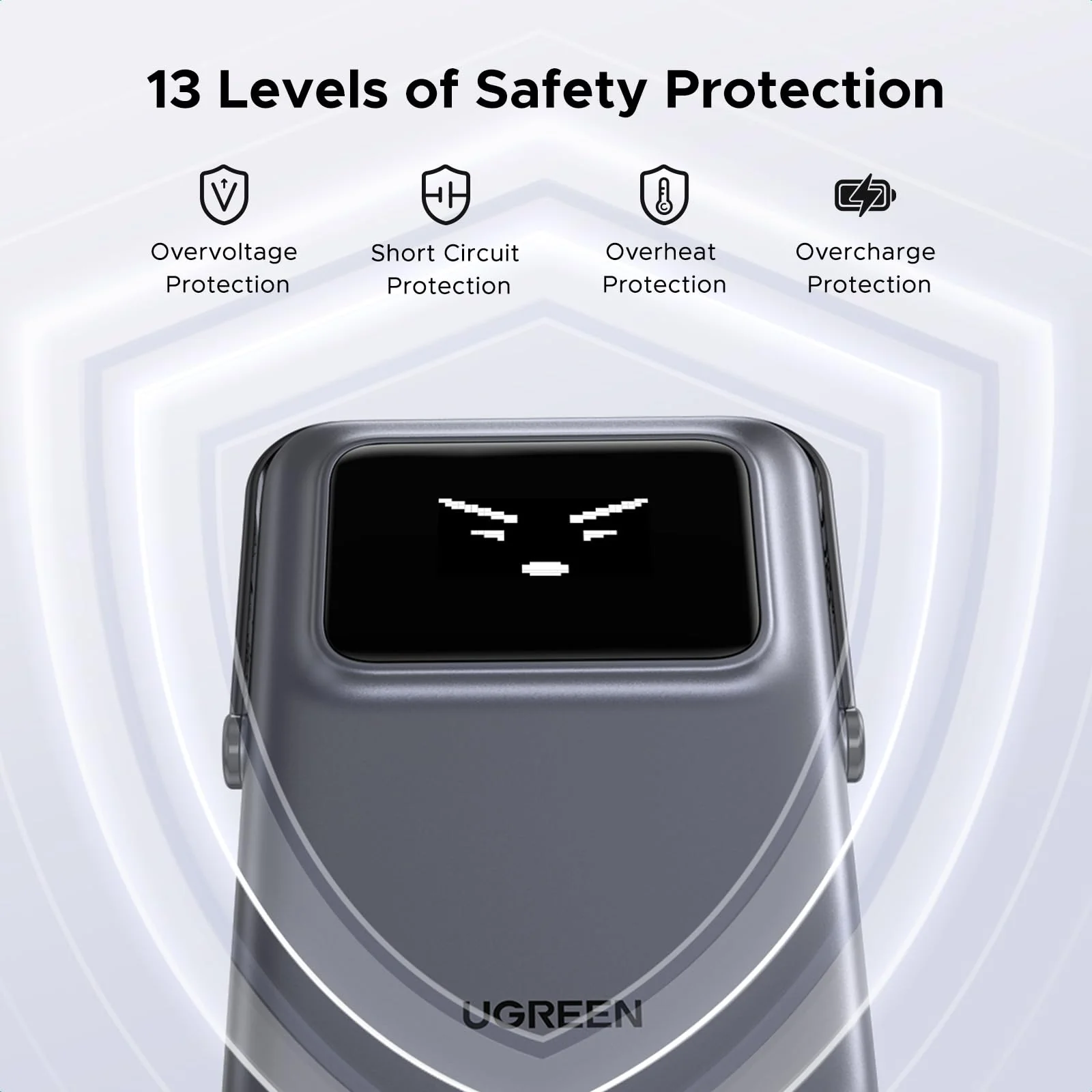 Ugreen Uno 10000mAh Mini Magnetic Wireless 20W Power Bank with Built-in Stand (Gray, Purple) (PB572/45327, 45328) - Image 10