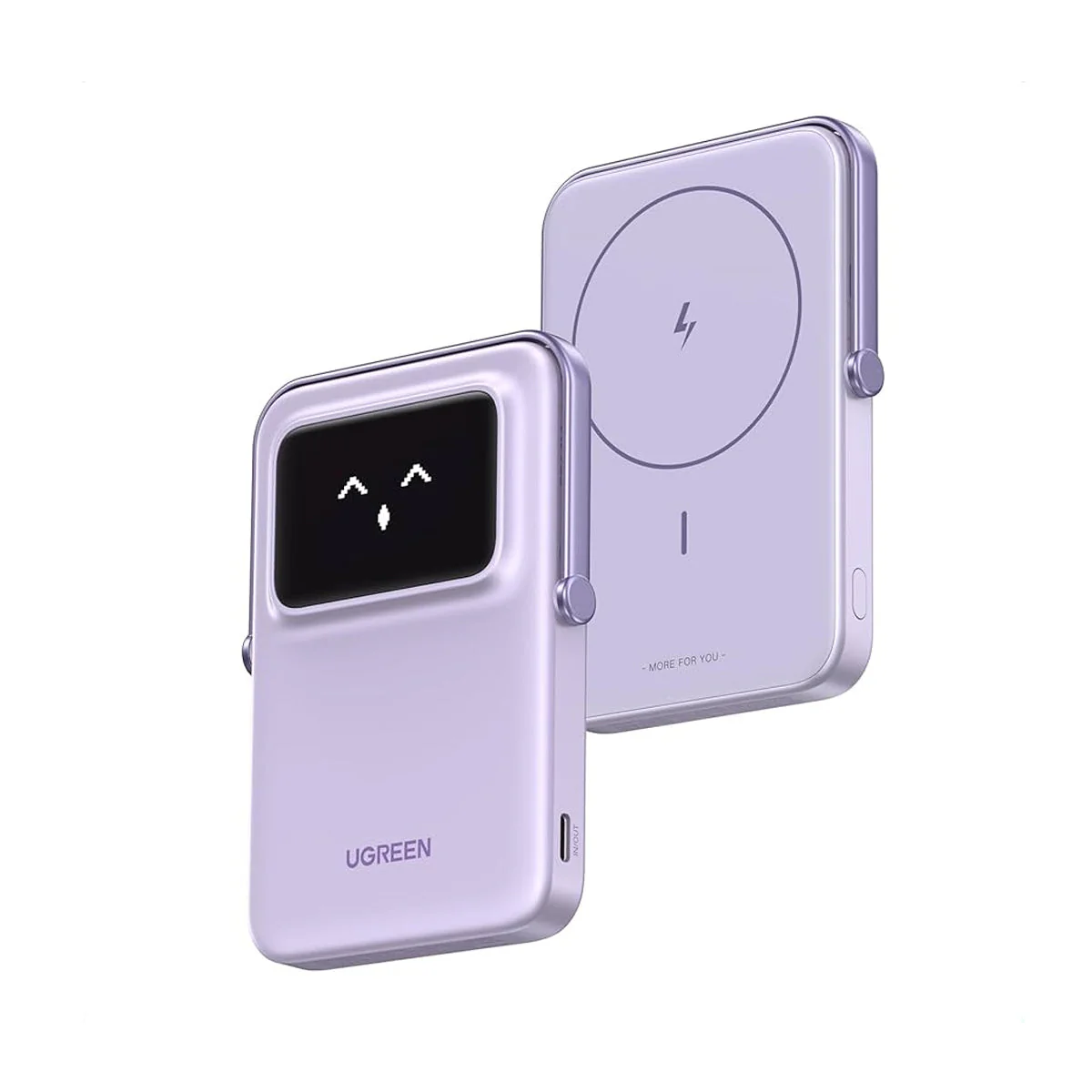 Ugreen Uno 10000mAh Mini Magnetic Wireless 20W Power Bank with Built-in Stand (Gray, Purple) (PB572/45327, 45328) - Image 9