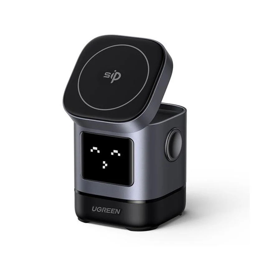 Ugreen Uno Robot 2-in-1 15W Magnetic Wireless Charger for iPhone & AirPods (W709/45775)