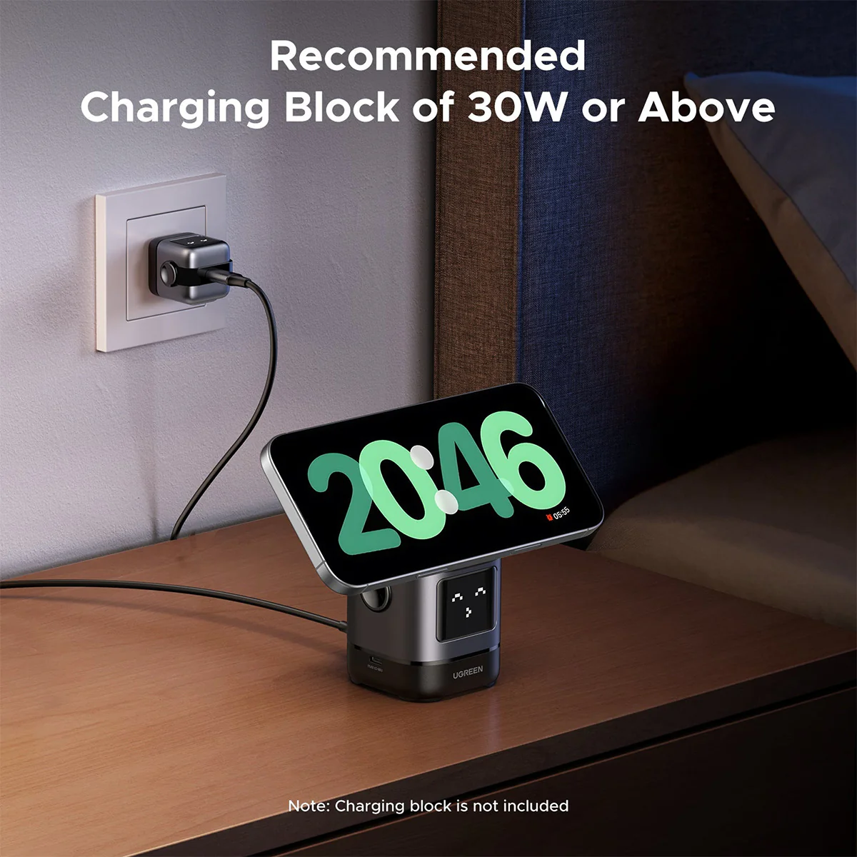 Ugreen Uno Robot 2-in-1 15W Magnetic Wireless Charger for iPhone & AirPods (W709/45775) - Image 9