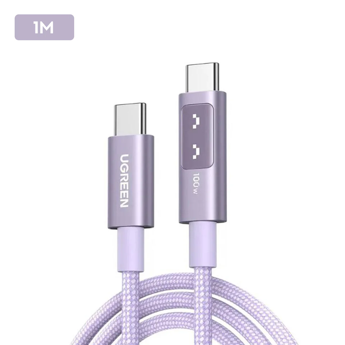 Ugreen Uno USB-C To USB-C PD 100W Fast Charging Cable - (Purple) (1m, 2m) - Image 11