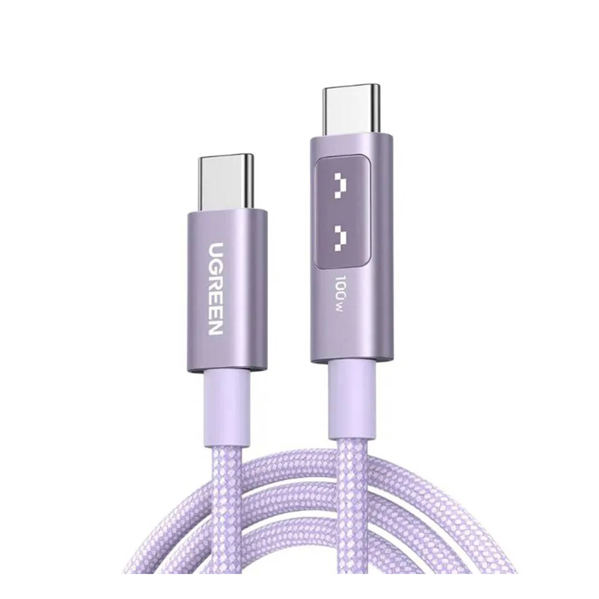 Ugreen Uno USB-C To USB-C PD 100W Fast Charging Cable - (Purple) (1m, 2m) - Image 2