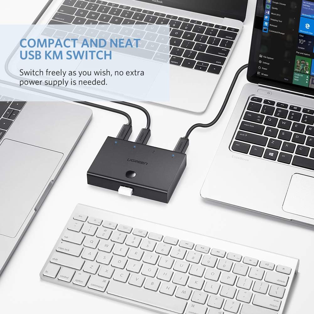 UGreen USB 2.0 4-TO-1 Sharing Switch (Black) (30346/30346) - Image 4