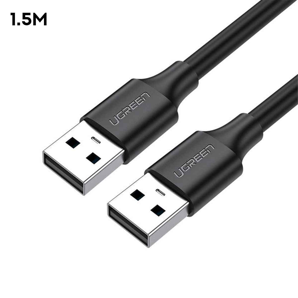 UGreen USB 2.0 A Male To Male Cable (Black) (0.5m, 1.5m, 2m) - Image 3