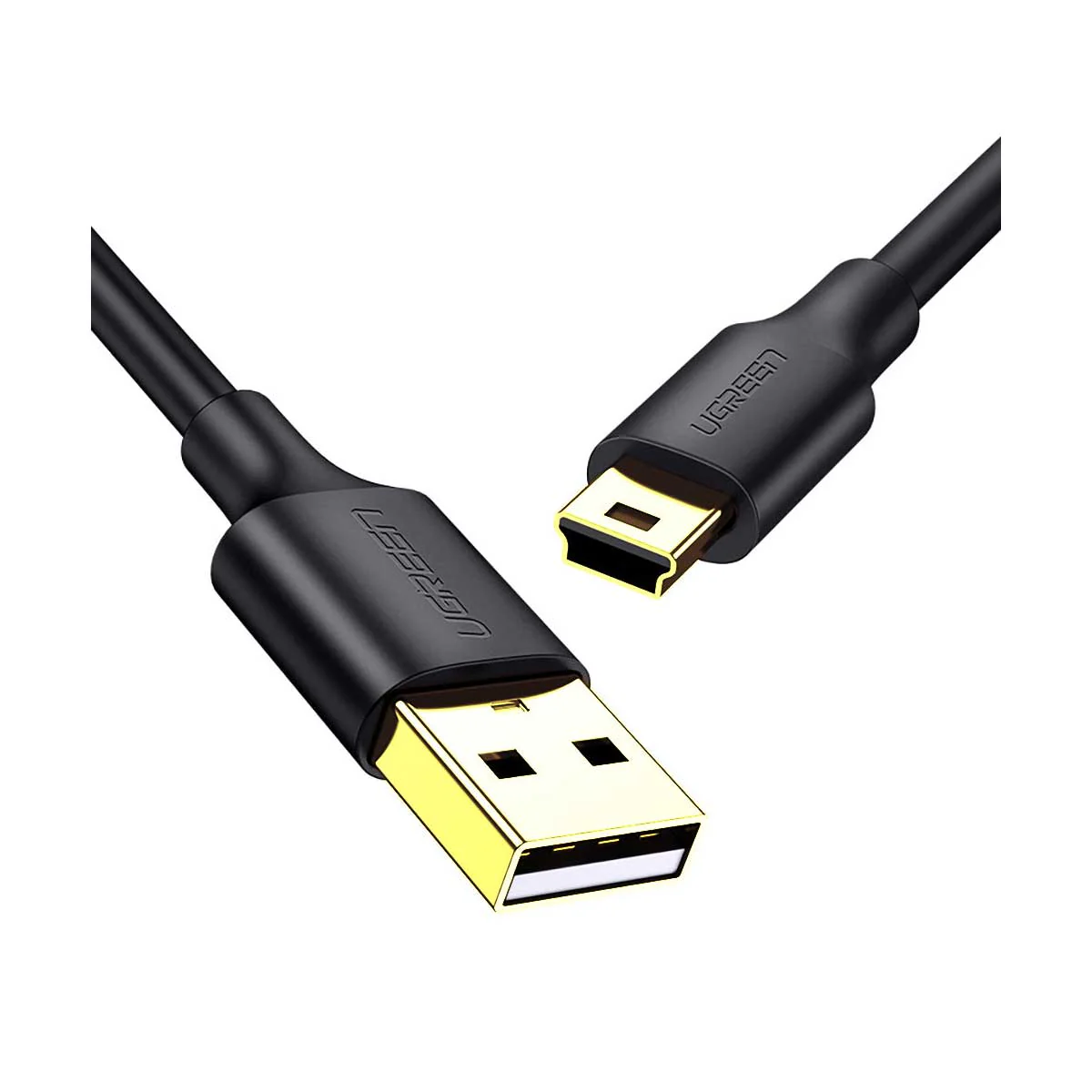 UGreen USB 2.0 A Male To Mini Usb 5 Pin Male Cable - 0.5m (Black) (US132/10354) - Image 2
