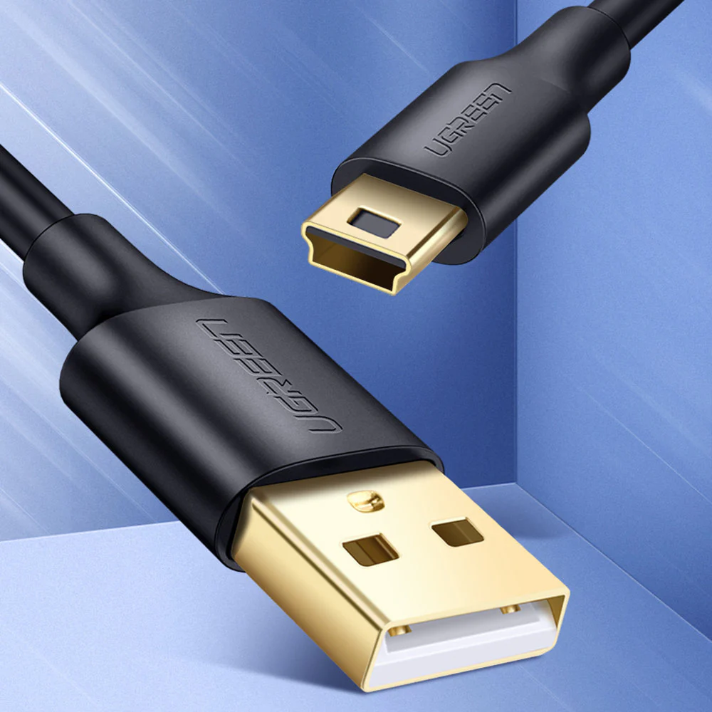 UGreen USB 2.0 A Male To Mini Usb 5 Pin Male Cable - 0.5m (Black) (US132/10354) - Image 5