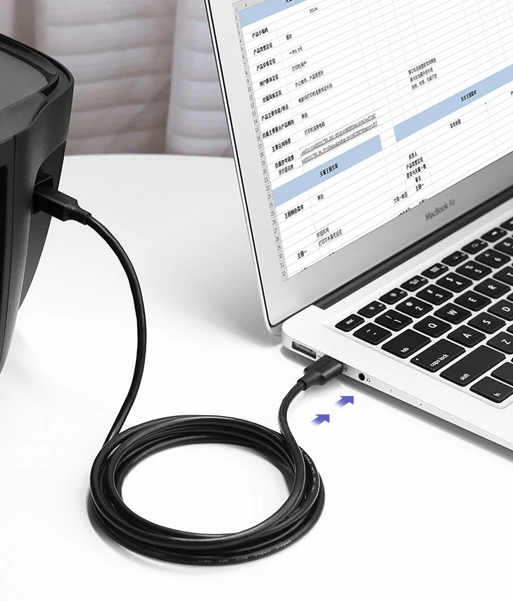 UGreen USB 2.0 AM To BM Print Cable 1.5m (Black) (US135/10350) - Image 9