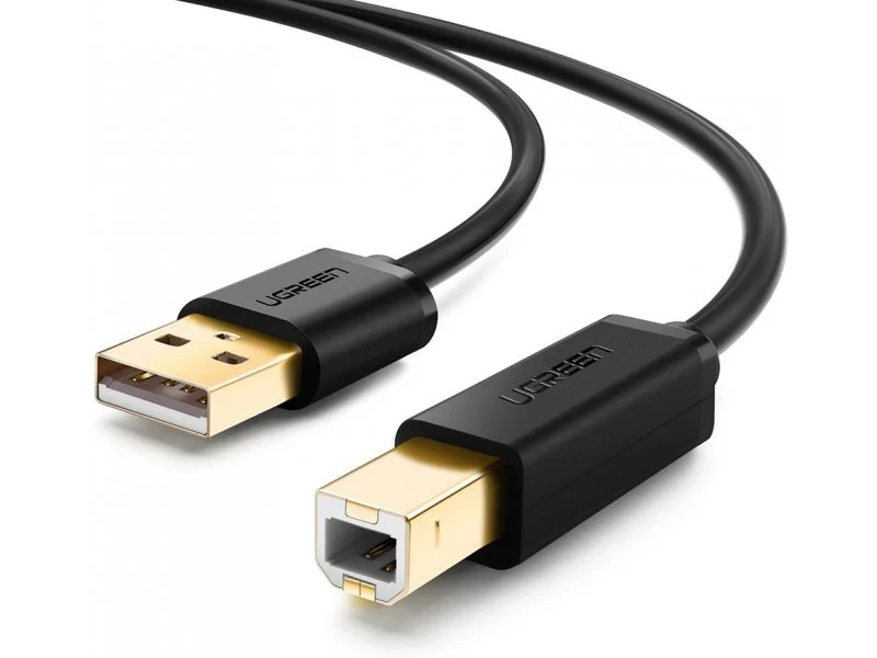 UGreen USB 2.0 AM  To BM Print Cable - 5M (Black) (US135/10352) - Image 3