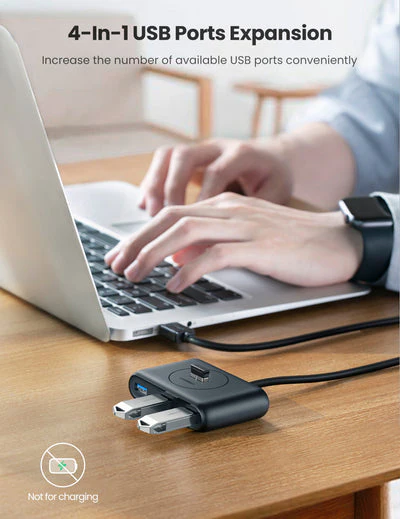 UGreen USB 3.0 A 4-Ports Hub - 1m (White) (CR113/20283) - Image 7