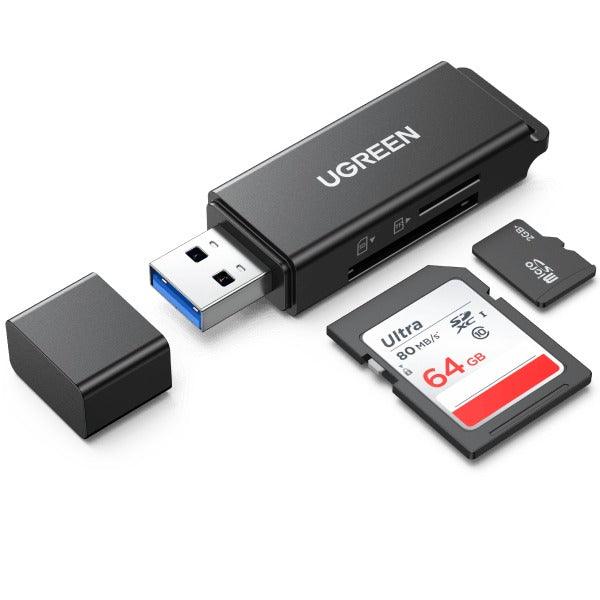 UGREEN USB 3.0 Card Reader For TF/SD (Black) (CM104/40752) - Image 2