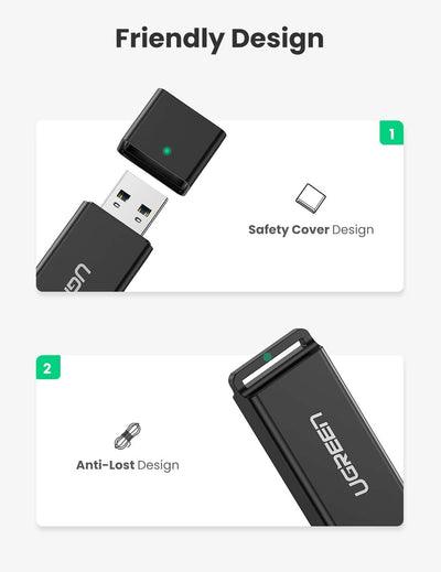 UGREEN USB 3.0 Card Reader For TF/SD (Black) (CM104/40752) - Image 7