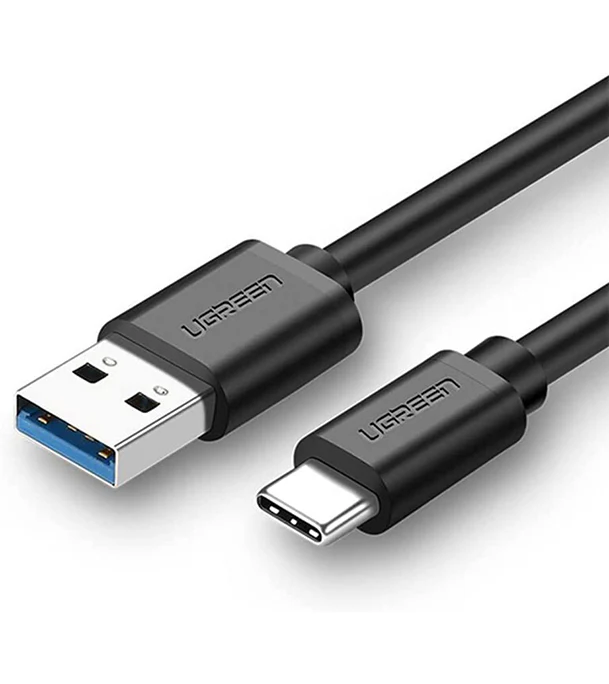 UGreen USB 3.0 Male To Type-C Male Cable Nickel Plating - 2m (Black) (US184/20884) - Image 2