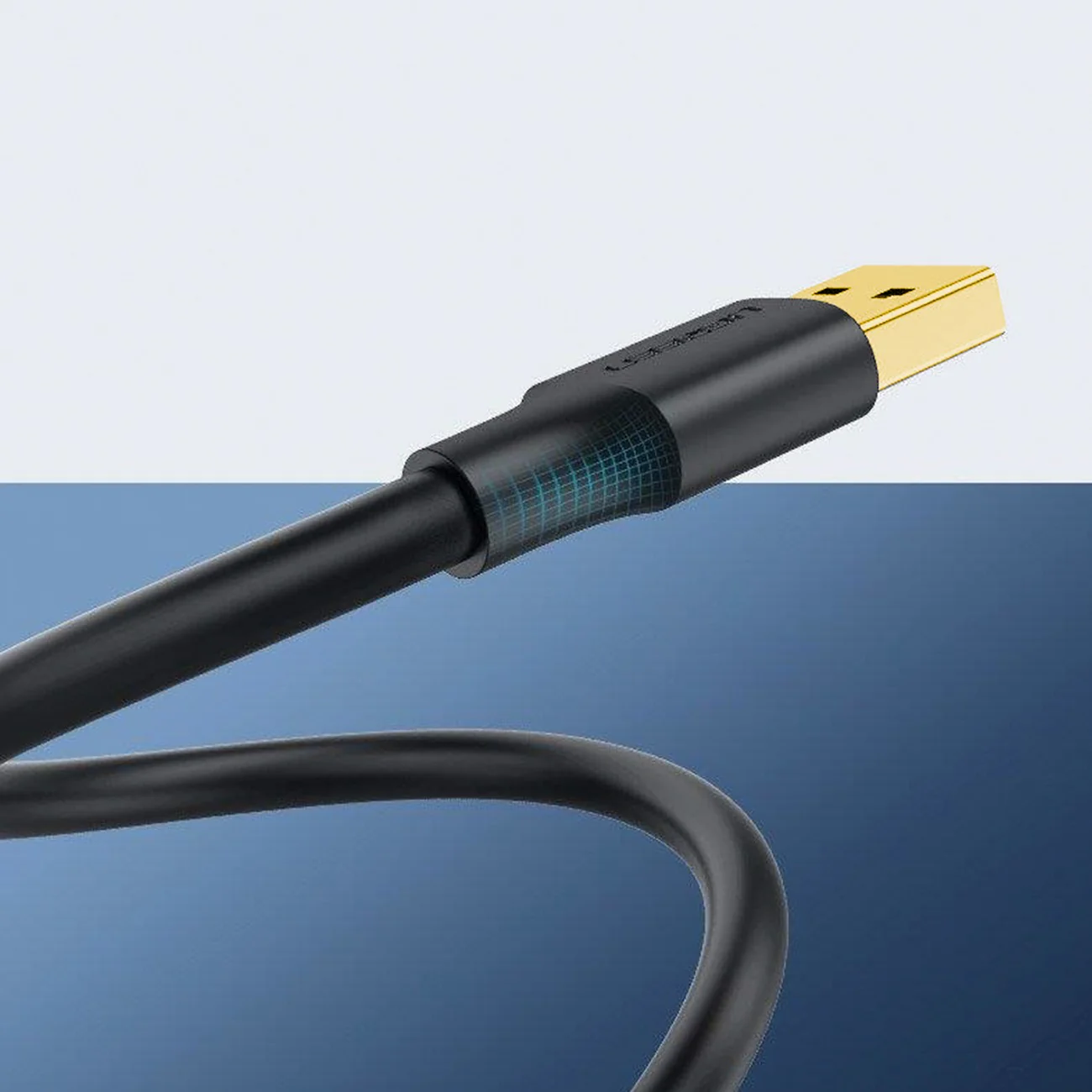 Ugreen USB-A 3.0 male to male cable - 1m (Black) (US128/10370) - Image 2