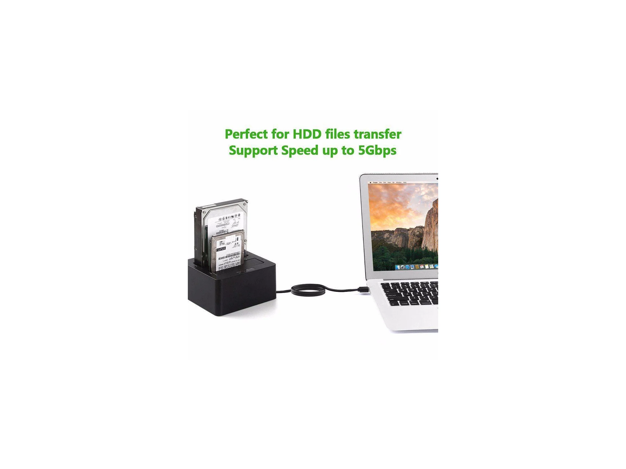 UGreen USB-A 3.0 Male To Male Cable - 2m (Black) (US128/10371) - Image 4