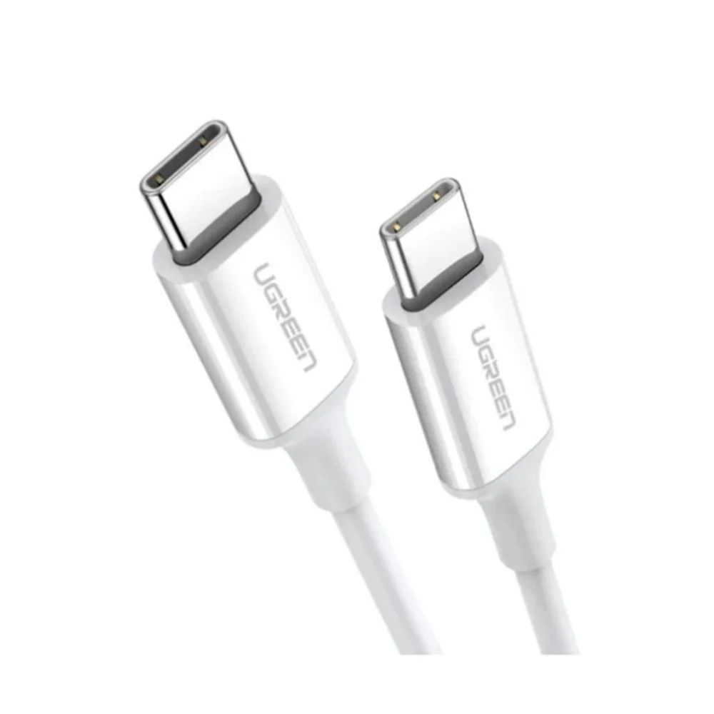 Ugreen USB-C 2.0 Male To USB-C 2.0 Male 3A Data Cable - 1M (White) (US264/60518)