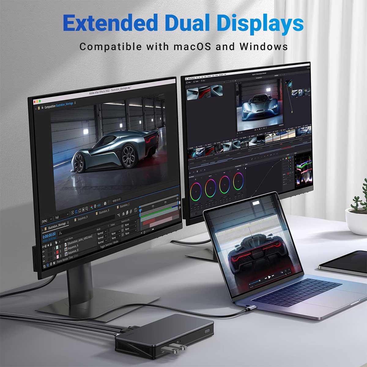 UGreen USB-C Multi-Function 9-In-1 Docking Station (CM615/90912) - Image 5