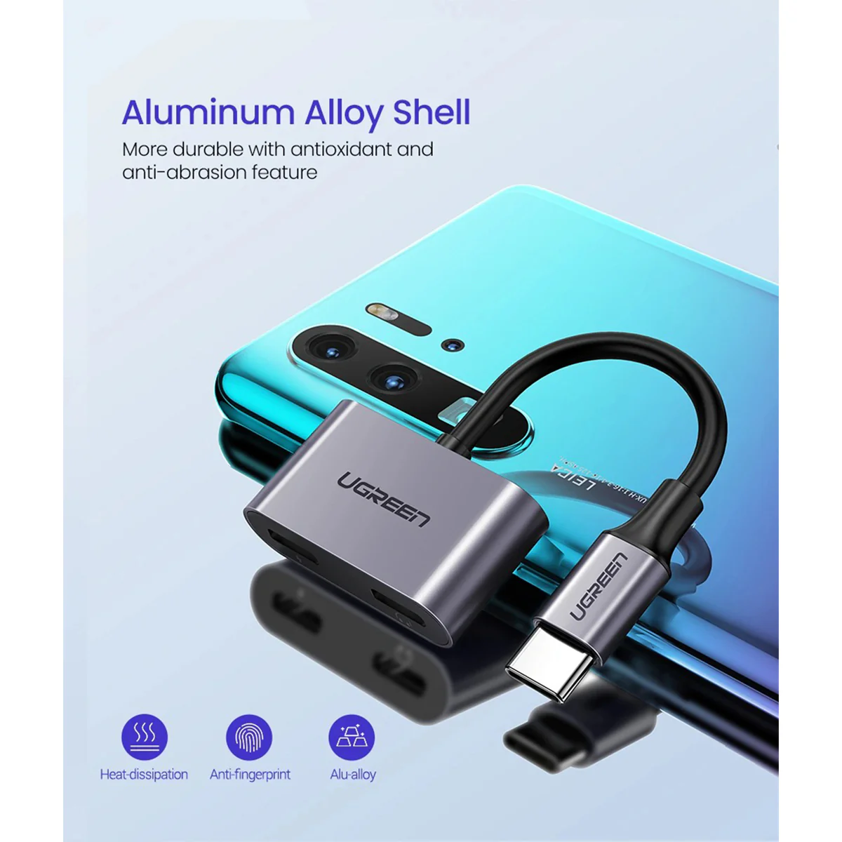 Ugreen USB-C One-Two Converter (CM232/60165) - Image 10