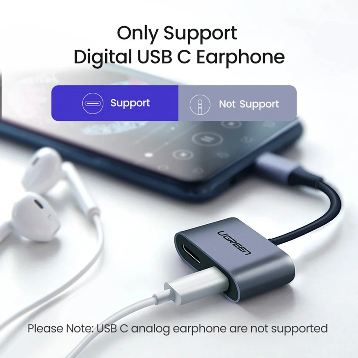 Ugreen USB-C One-Two Converter (CM232/60165) - Image 4