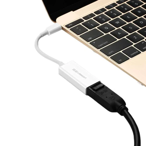 UGreen USB-C To DP Female Adapter - 15CM (White) (MM130/40372) - Image 5