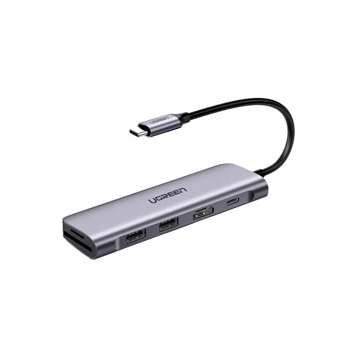Ugreen USB-C to HDMI + 2xUSB 3.0 A + USB-C + SD/TF + PD Converter (7-in-1) Multifunction Adapter (CM195/15214) - Image 2