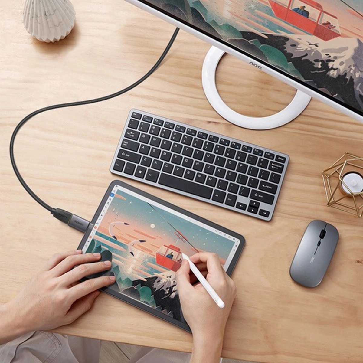 UGREEN USB-C To HDMI Female Adapter (Grey) (US320/70450) - Image 3