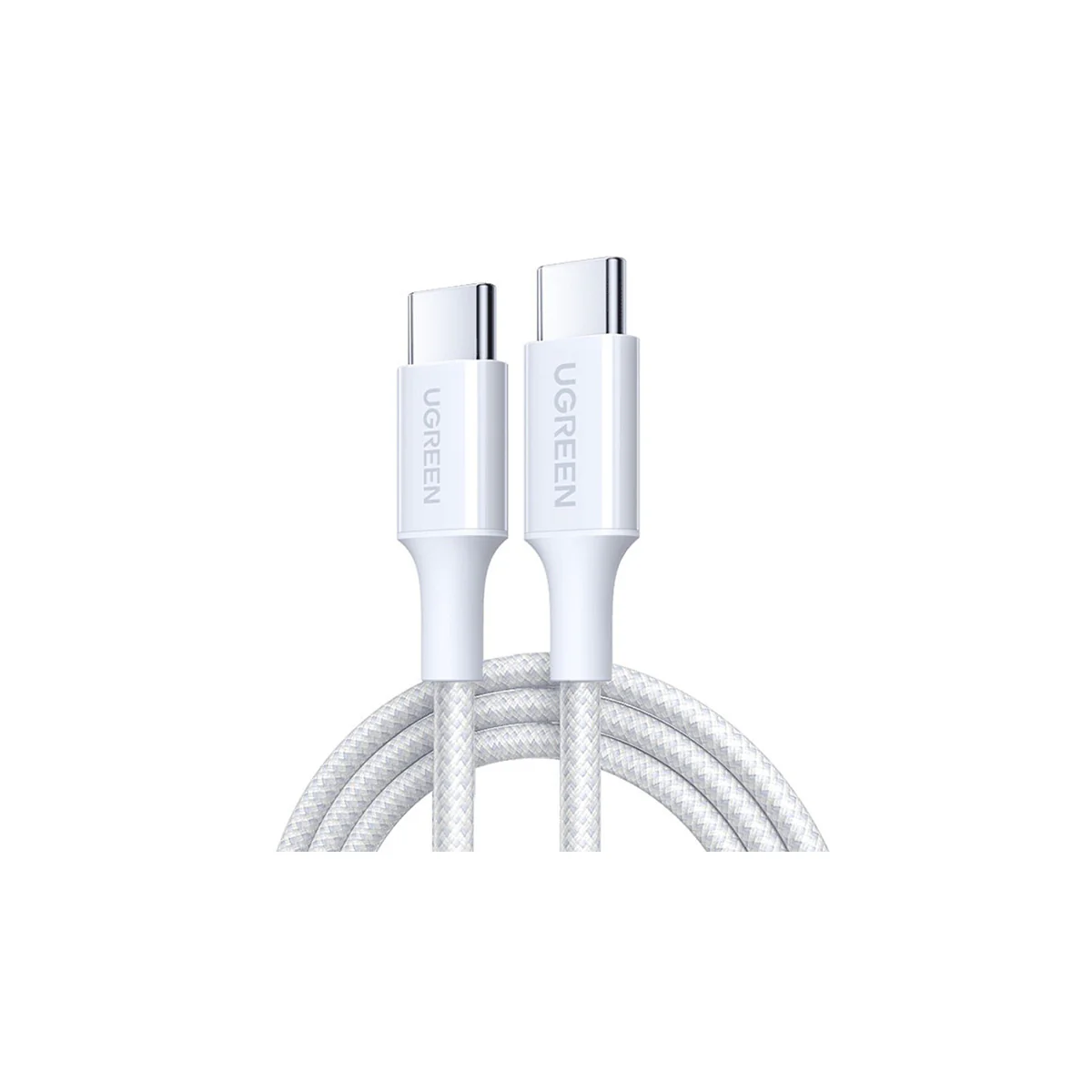 Ugreen USB-C to USB-C 3A/60W PD Fast Charging Braided Cable - 1m (Black, Pink, Titanium Gray, White, Blue) - Image 6