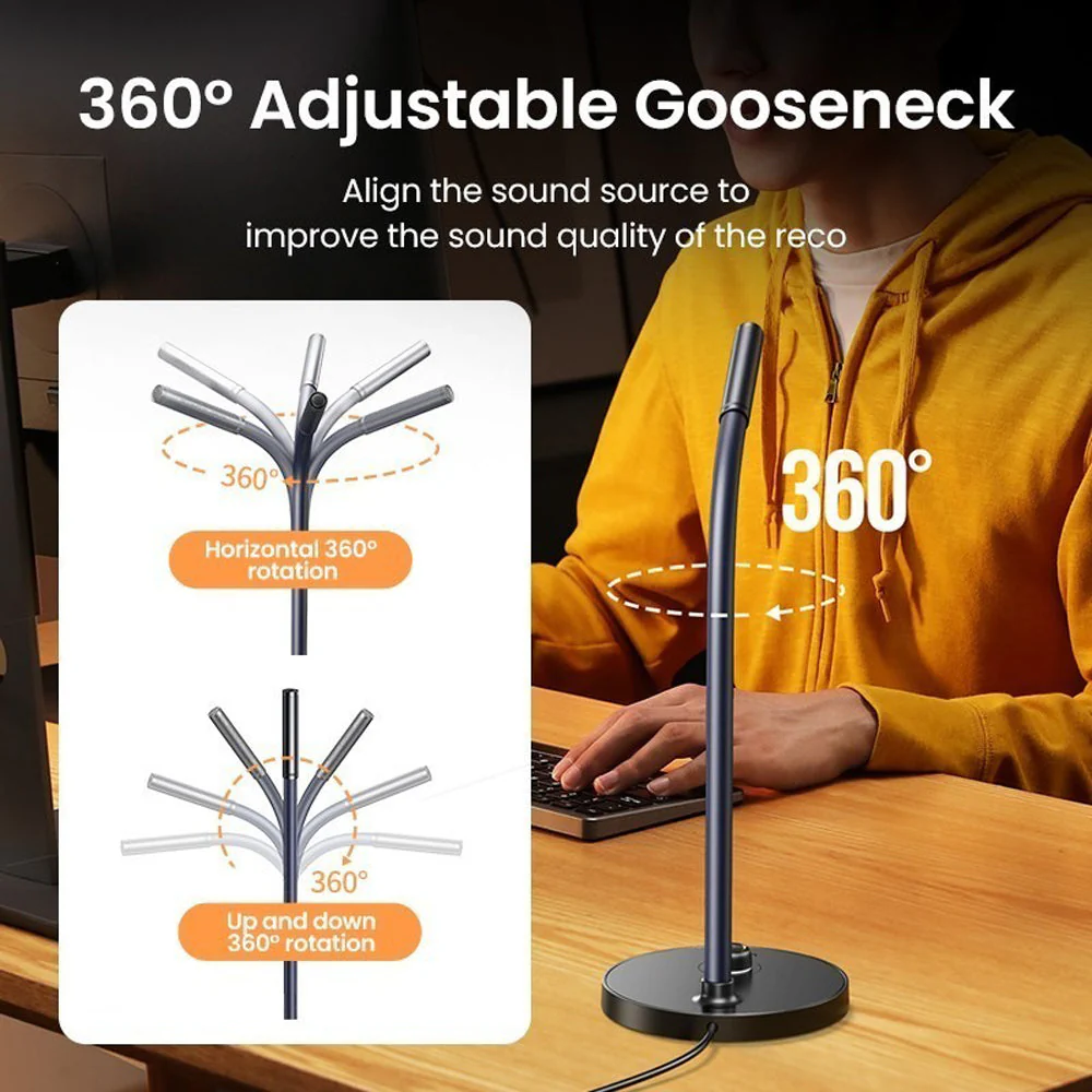Ugreen USB Desktop Microphone (Black) (CM564/90416) - Image 8