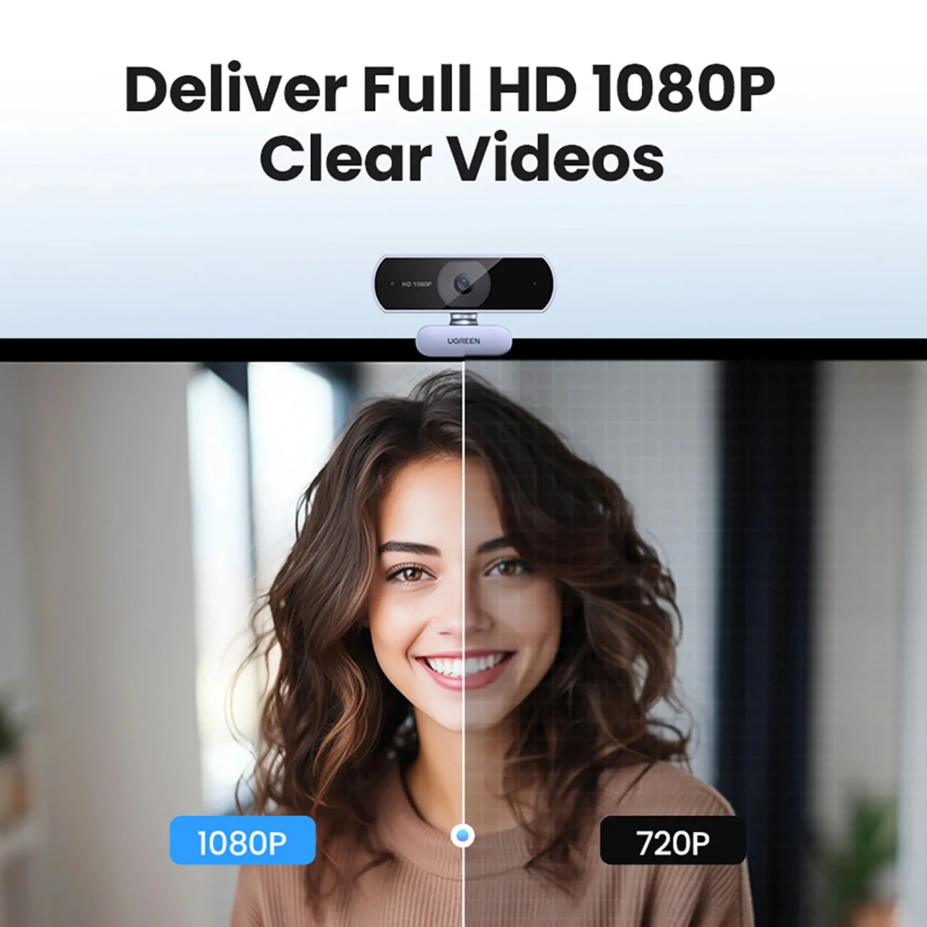 Ugreen USB HD 1080p HD Webcam (Black) (CM678/15728) - Image 3