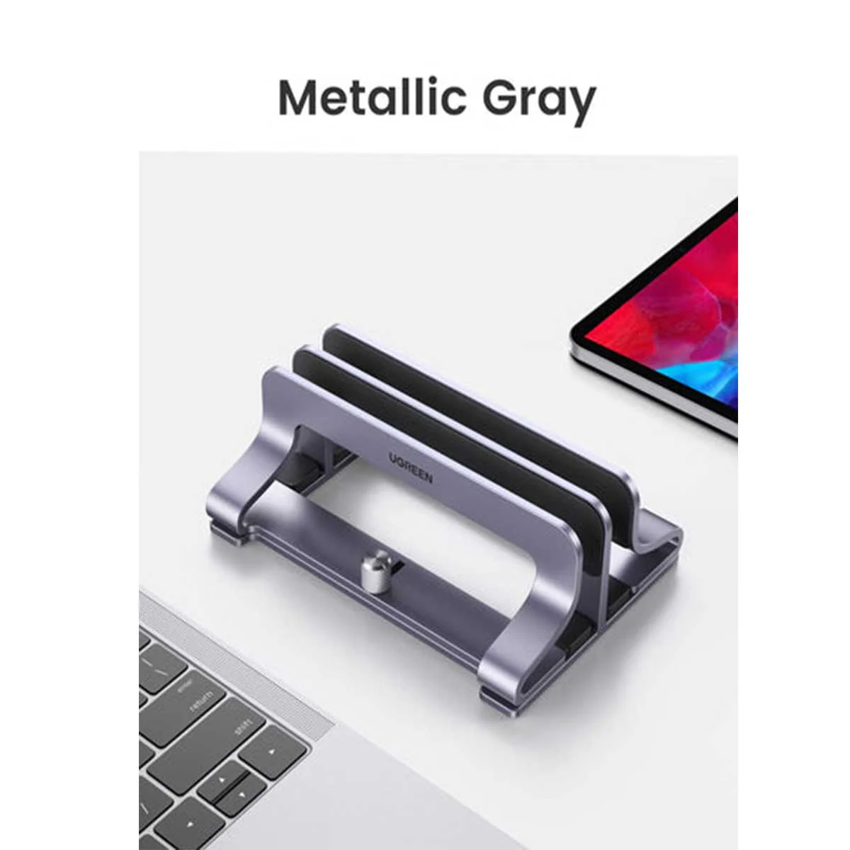 UGreen Vertical Laptop Stand (Dual Slot) (LP258/60643) - Image 7