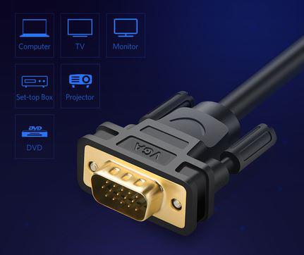 UGreen VGA Male To Male Cable 20m (Black) (VG101/11635) - Image 7