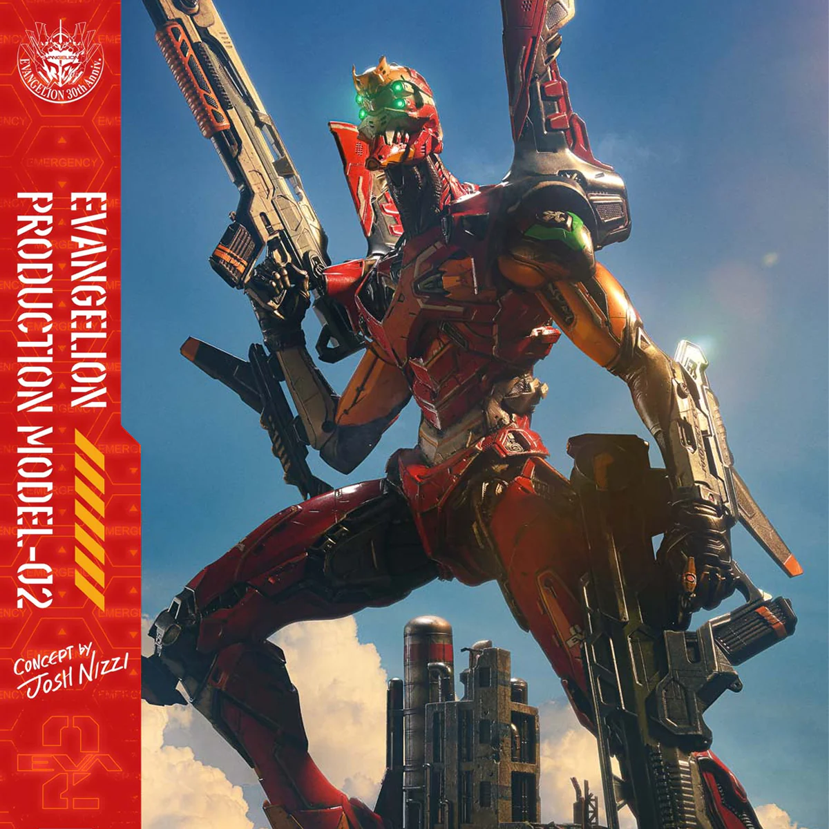 Ultimate Diorama Masterline Evangelion: Evangelion Production Model-02 - Concept by Josh Nizzi (DX Bonus Version) Pre-Order Downpayment - Image 16