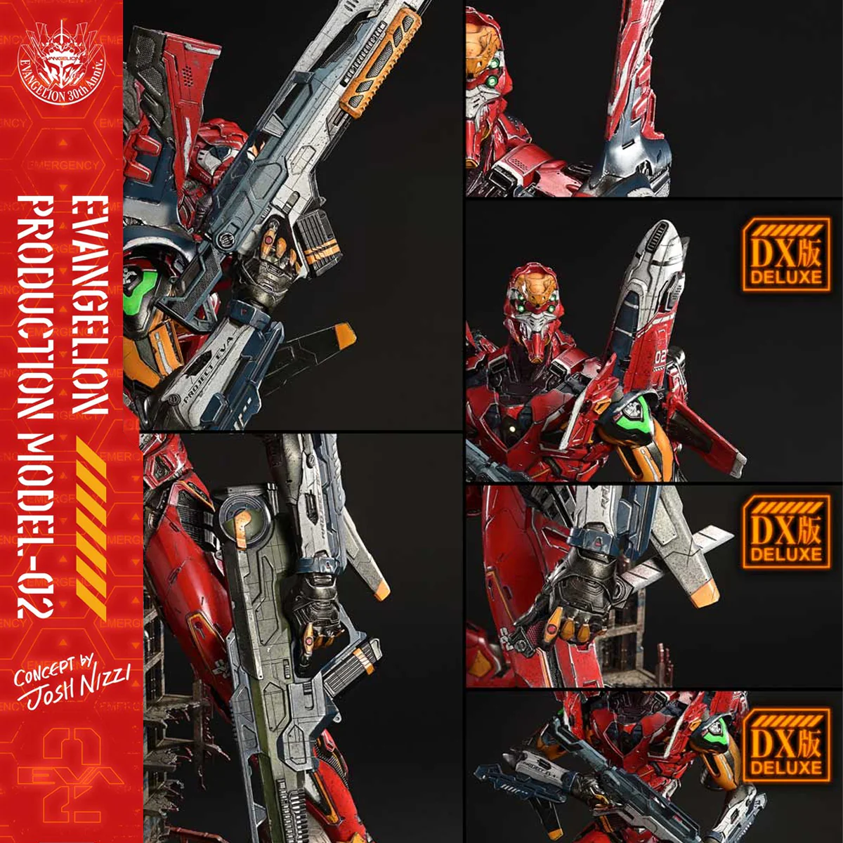 Ultimate Diorama Masterline Evangelion: Evangelion Production Model-02 - Concept by Josh Nizzi (DX Bonus Version) Pre-Order Downpayment - Image 4