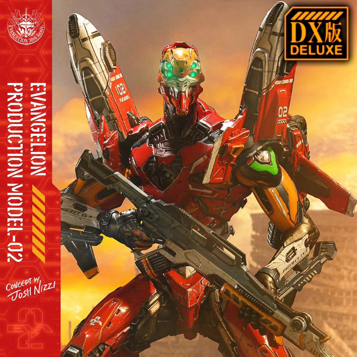Ultimate Diorama Masterline Evangelion: Evangelion Production Model-02 - Concept by Josh Nizzi (DX Bonus Version) Pre-Order Downpayment - Image 5
