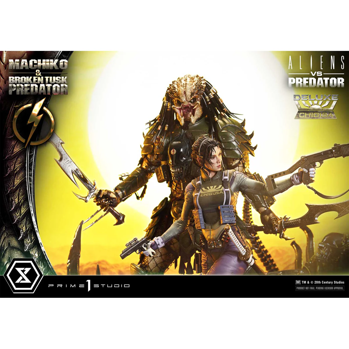 Ultimate Premium Masterline Aliens vs. Predator (Comic) Machiko & Broken Tusk Predator (Deluxe Version) (UPMAVP-01DX) Pre-Order Downpayment - Image 15