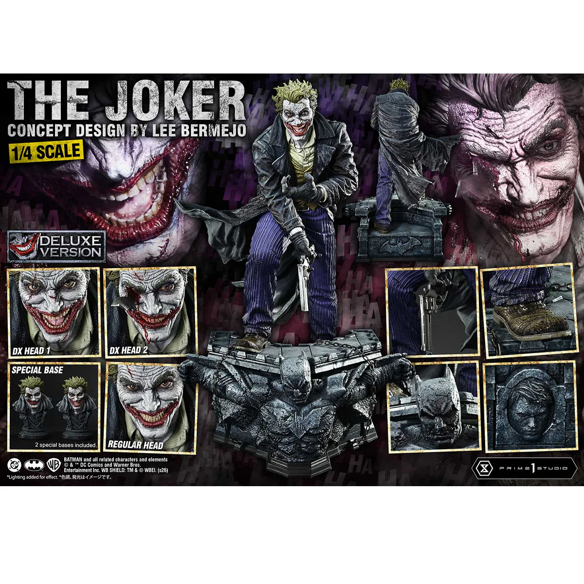 Ultimate Premium Masterline Batman (Comics) The Joker (Concept Design by Lee Bermejo) DX Bonus Verion (UPMDC-15DXS) Pre-Order Downpayment - Image 9