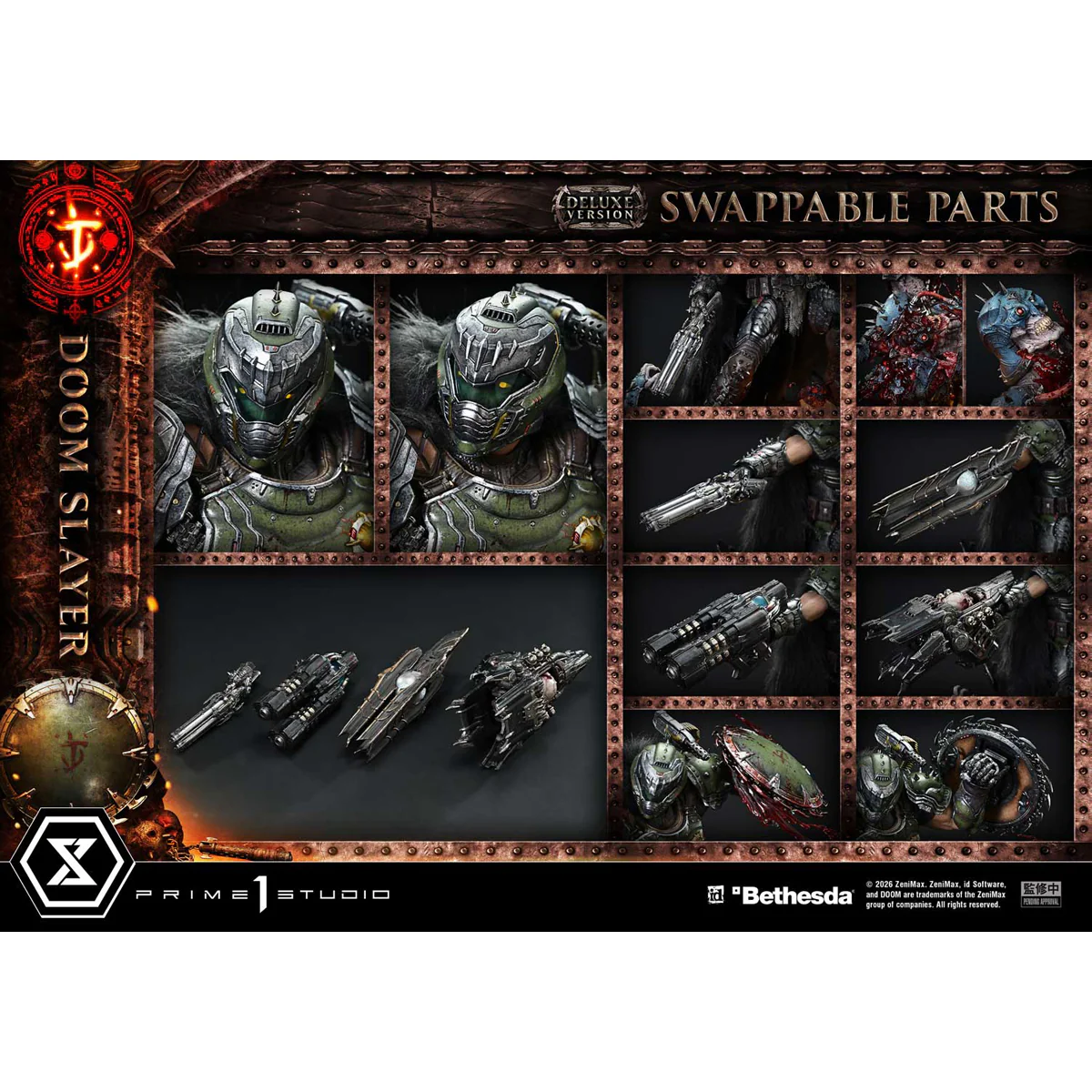 Ultimate Premium Masterline DOOM: The Dark Ages Doom Slayer Deluxe ver. (UPMDOOM-01DX) Pre-Order Downpayment - Image 7