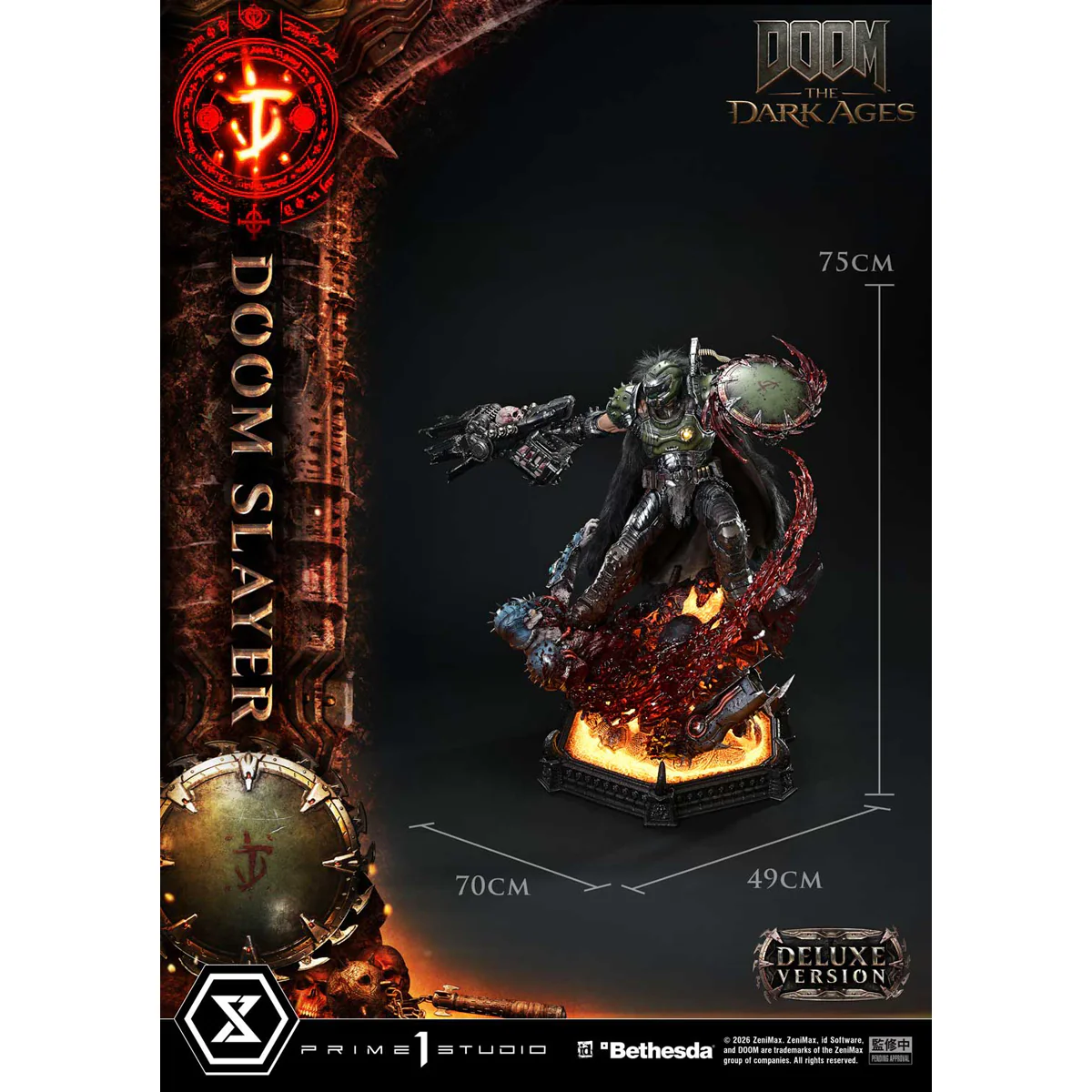 Ultimate Premium Masterline DOOM: The Dark Ages Doom Slayer Deluxe ver. (UPMDOOM-01DX) Pre-Order Downpayment - Image 13